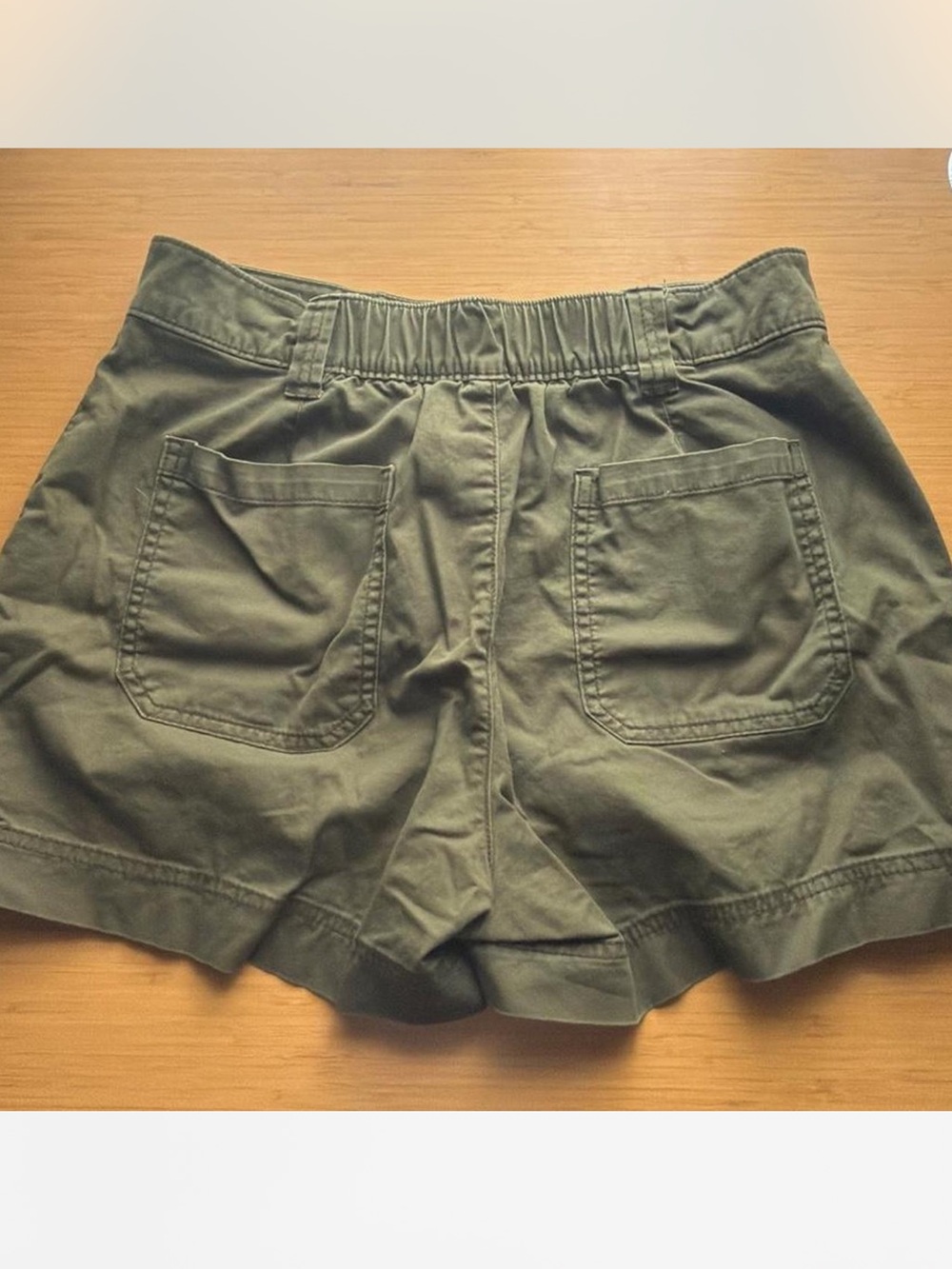 Old Navy Olive Green High-Rise Utility Shorts - Picture 3 of 4